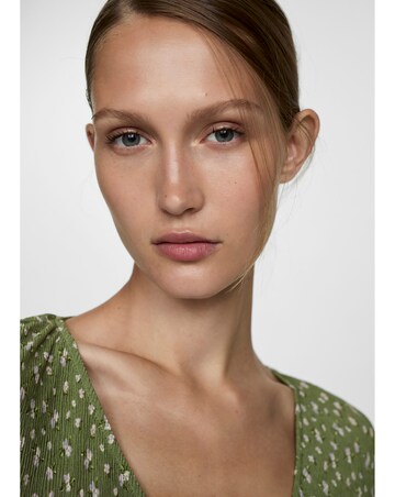 Mango Floral Ruffle Top