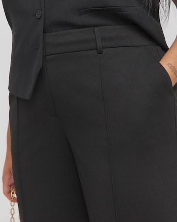 Black Tailored Jersey Wide Leg Trousers