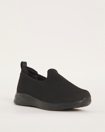 Cushion Walk Arch Support Slip On Trainers E Fit