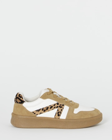 Rumba Leather Retro Lace up Trainer Extra Wide Fit (EEE)