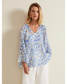 Phase Eight Simi Leaf Filcoupe Blouse
