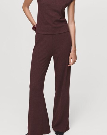 Mango Relaxed Flare Trousers