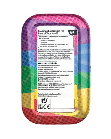 Pokemon TCG: Mega Evolution Ascended Heroes - Mini Tins - Zorua & Cramorant