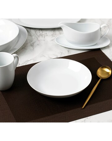Waterside White Coupe 60 Piece Dinner Set