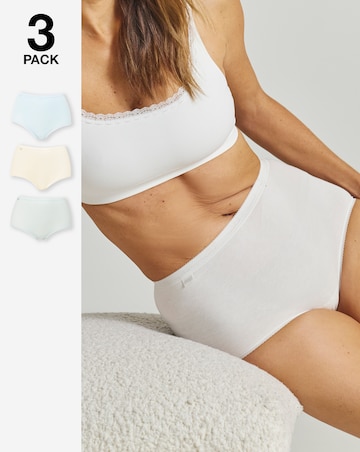 Sloggi 3Pack Cotton Basic Maxi Knicker, Mint Multi