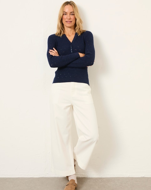 FatFace Hove Crop Trouser