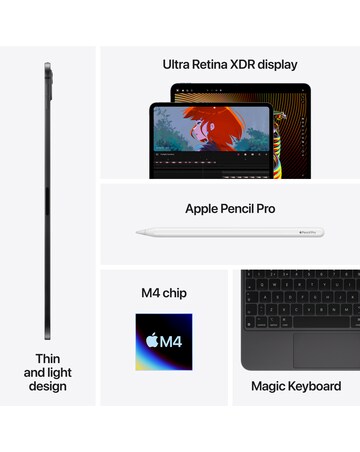 Apple iPad Pro (M4, 2024) 13inch Ultra Retina XDR Wi-Fi 512GB - Silver
