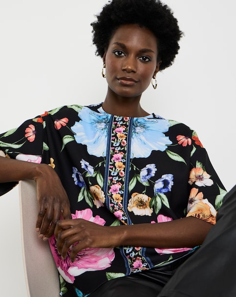 Joanna Hope Floral Printed Blouse