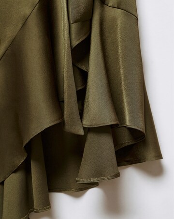 Mango Ruffle Wrap Dress