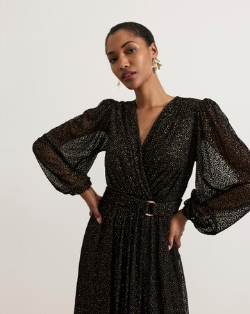 Phase Eight Emre Shimmer Burnout Midi Dress