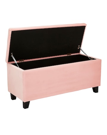 Freya Velvet Storage Ottoman