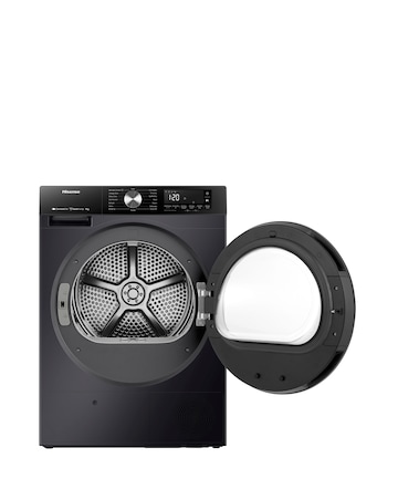 Hisense 3S Series DH3S902BB3 WiFi-enabled 9kg Heat Pump Tumble Dryer - Black