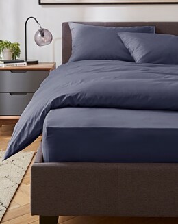 Pure Cotton 200 Thread Count 30cm Fitted Sheet