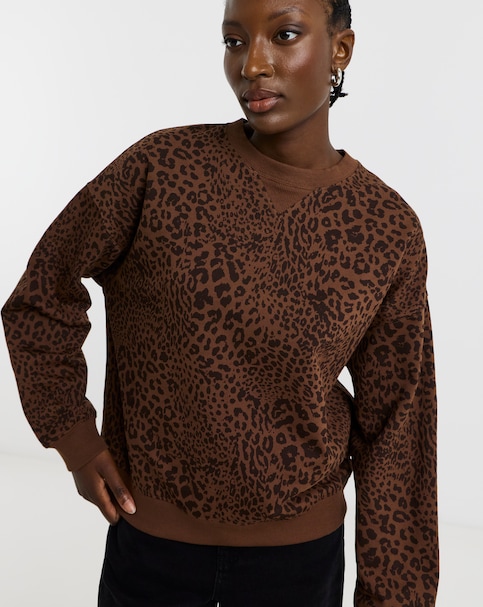 Drop Shoulder Crew Neck Sweatshirt