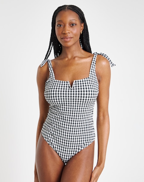 MAGISCULPT Firm Control Contour Me Shoulder Tie Swimsuit