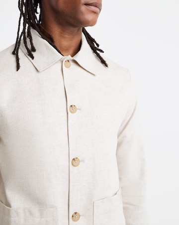 Button Through Tailored Patch Pocket Jacket