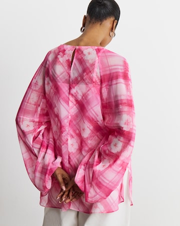 Joanna Hope Check Print Blouse