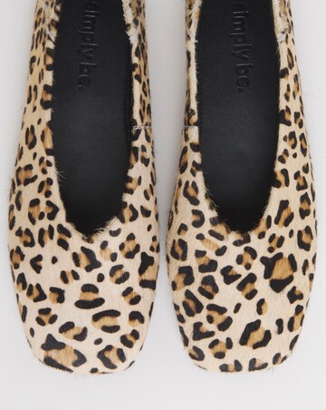 Primrose High Cut Leather Ballerina - Extra Wide Fit (EEE)