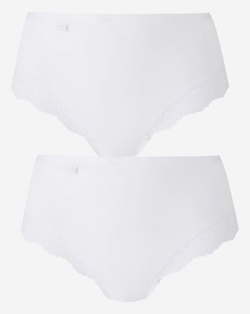 Sloggi 2Pack Romance Maxi Knickers White