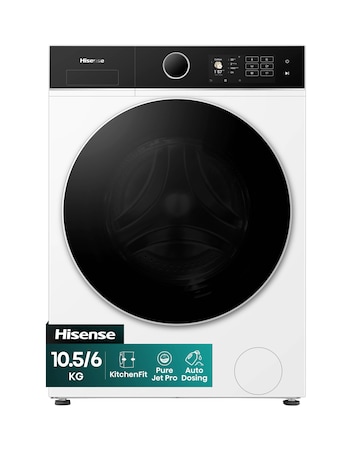 Hisense KitchenFit 5i Series WD5I1045BWQ 10.5kg/6kg Washer Dryer - White