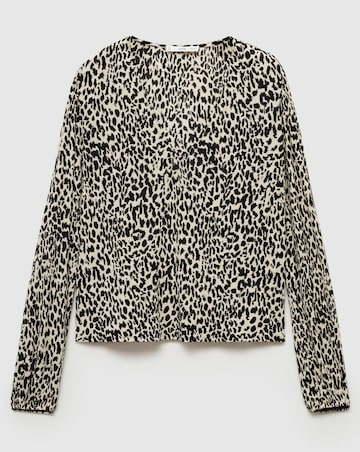 Mango Lin Leopard Print Blouse