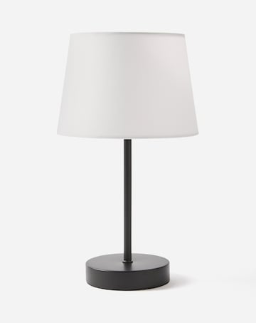 Owen White and Matt Black Table Lamp