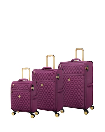 IT Luggage Glimmering 3pc Suitcase Set