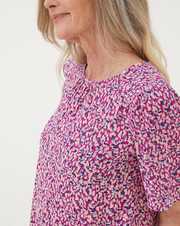 FatFace Lyndy Textured Animal Blouse
