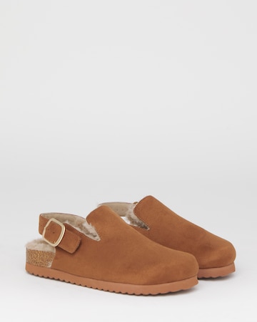 Floss Fluffy Mule Slippers - Wide Fit (E)