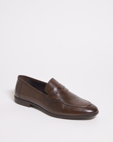 Formal Leather Penny Loafer Wide