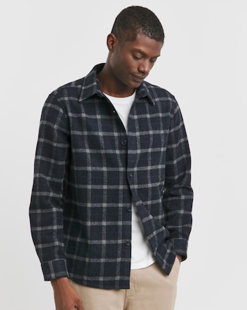 Double Pocket Check Overshirt