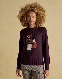 Joules Jonty Fox Knitted Jumper