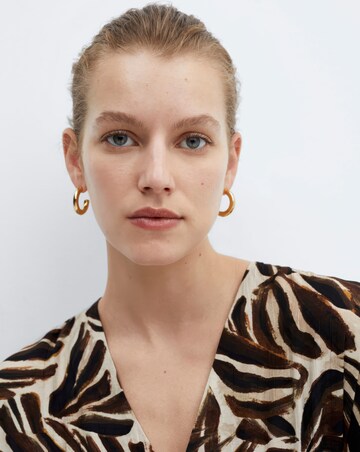 Mango Caludie V-Neck Midi Dress