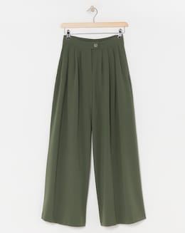 Olive Wide Leg Trousers