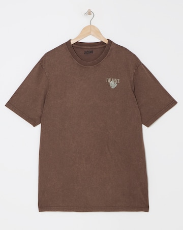 Relaxed Fit Dyed Snake Graphic T-Shirt