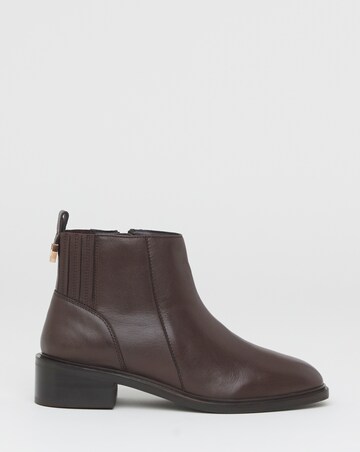 Blythe Hidden Gusset Leather Ankle Boots - Extra Wide Fit (EEE)