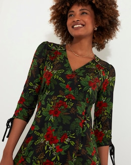 Joe Browns Festive Floral Jersey Dress