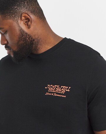 Jack & Jones Botaniq Back Graphic T-Shirt - Black