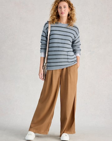 White Stuff Gigi Stripe Washed Jumper