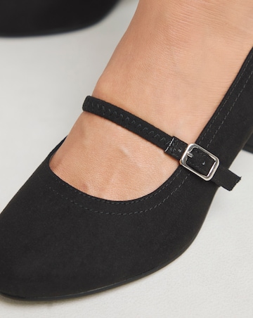 Lorraine Low Block Heel Mary Janes - Extra Wide Fit (EEE)