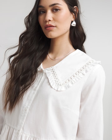 Simply Be White Collared Blouse