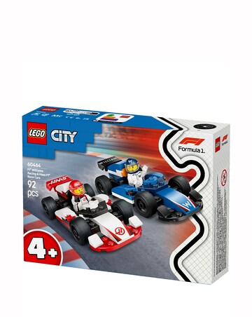 LEGO City F1 Williams Racing & Haas F1 Race Cars Set 60464
