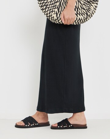 Hawthorne Suede Wood Effect Footbed Sandals - Extra Wide Fit (EEE)