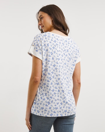 Julipa Lace Notch Neck Top