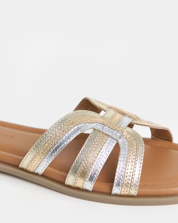 Fae Woven Detail Mule Sandals - Extra Wide Fit (EEE)