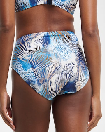 Fantasie Seraya Sands Gathered High Waist Bikini Brief Denim