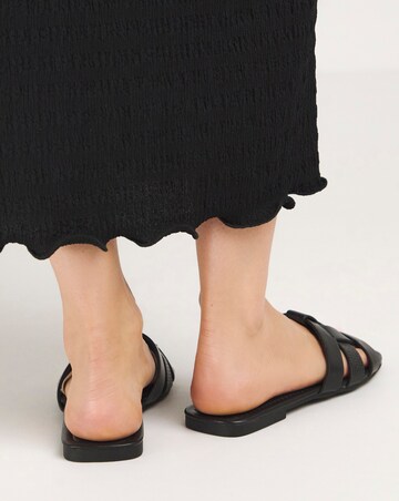 Tatiana Woven Flat Sandals Wide E Fit