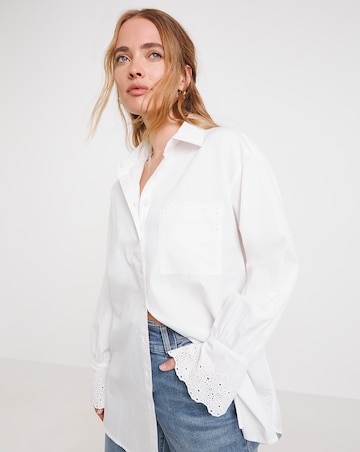 Simply Be Broderie Pocket Shirt