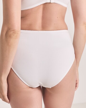 Pretty Secrets (2 Pack) New Sarah Cotton Full Fit Knickers White/Black