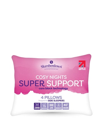 Slumberdown Super Support Cosy Nights 4 Pack Pillows